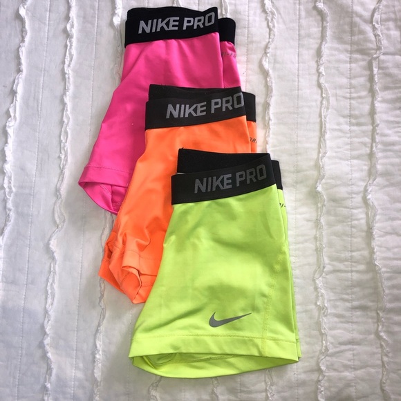 Nike Pants - NEON Nike Pro Bundle